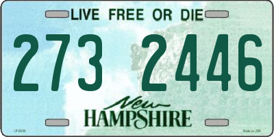 NH license plate 2732446