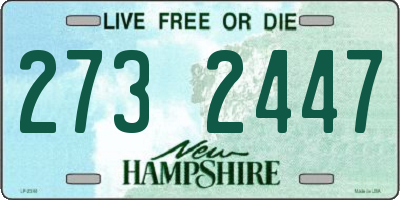 NH license plate 2732447