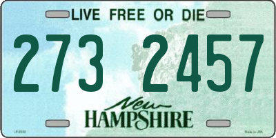 NH license plate 2732457