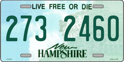 NH license plate 2732460