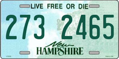 NH license plate 2732465