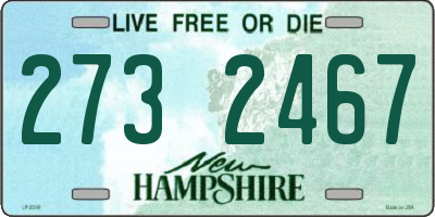 NH license plate 2732467