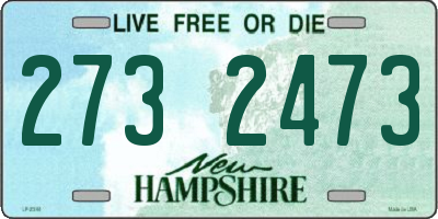 NH license plate 2732473