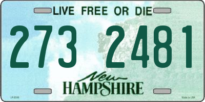 NH license plate 2732481