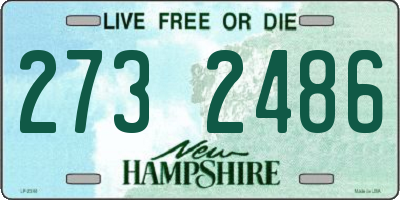 NH license plate 2732486