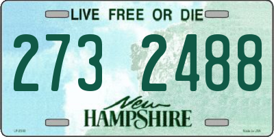 NH license plate 2732488