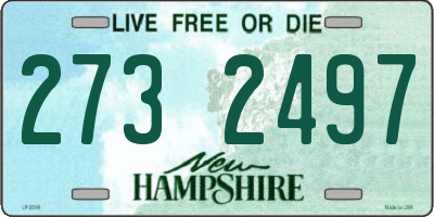 NH license plate 2732497