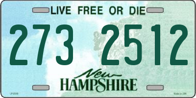 NH license plate 2732512