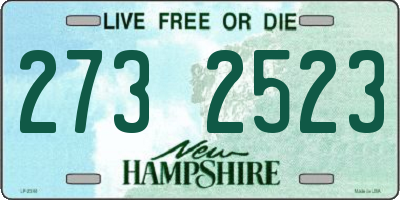 NH license plate 2732523
