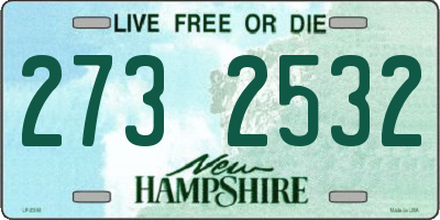 NH license plate 2732532