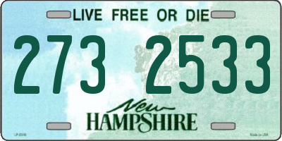 NH license plate 2732533