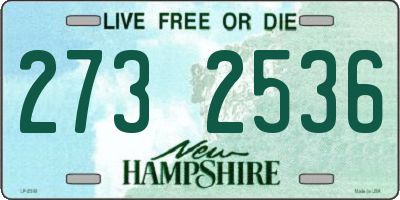 NH license plate 2732536