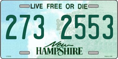 NH license plate 2732553