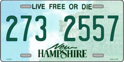NH license plate 2732557