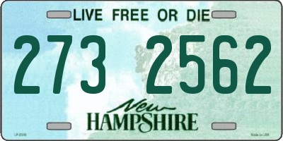 NH license plate 2732562