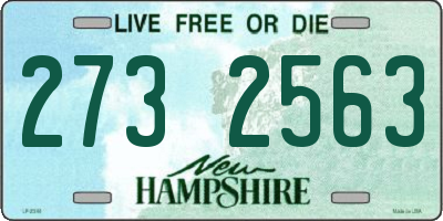 NH license plate 2732563