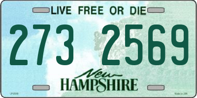 NH license plate 2732569