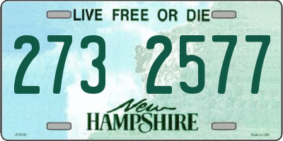 NH license plate 2732577