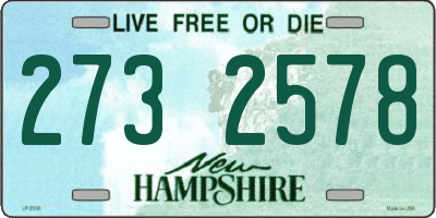 NH license plate 2732578