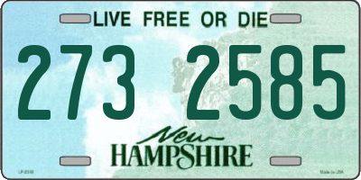 NH license plate 2732585