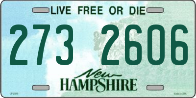 NH license plate 2732606