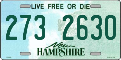 NH license plate 2732630