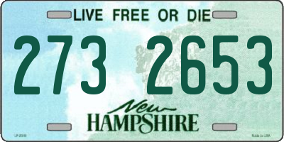 NH license plate 2732653