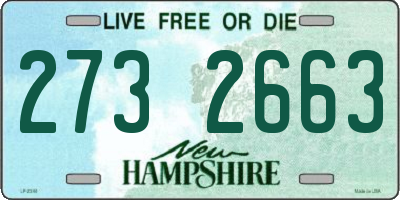 NH license plate 2732663