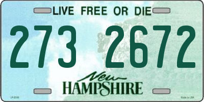 NH license plate 2732672