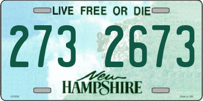 NH license plate 2732673