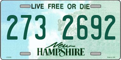 NH license plate 2732692