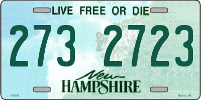 NH license plate 2732723