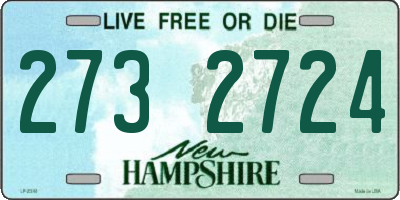 NH license plate 2732724