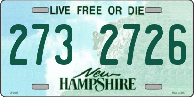 NH license plate 2732726