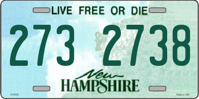 NH license plate 2732738
