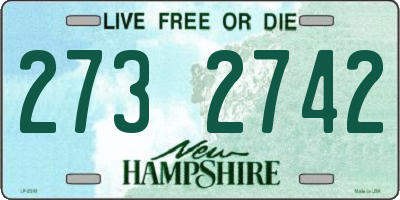 NH license plate 2732742