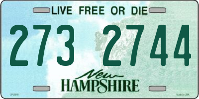 NH license plate 2732744