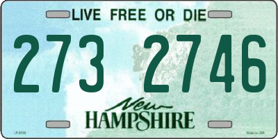 NH license plate 2732746