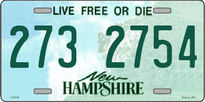 NH license plate 2732754