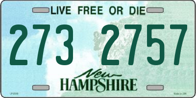 NH license plate 2732757