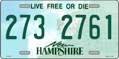 NH license plate 2732761