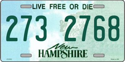 NH license plate 2732768