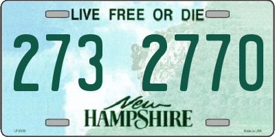 NH license plate 2732770