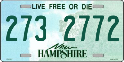 NH license plate 2732772