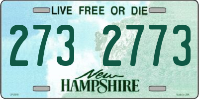 NH license plate 2732773