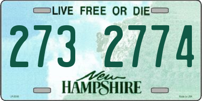 NH license plate 2732774