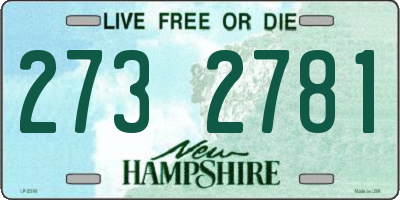 NH license plate 2732781