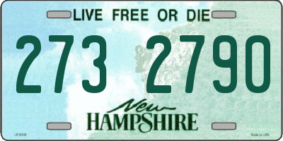 NH license plate 2732790
