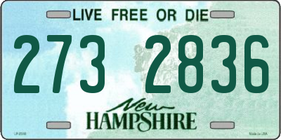 NH license plate 2732836