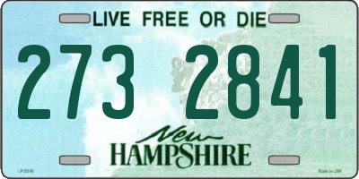 NH license plate 2732841